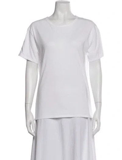 Pre-owned 6397 Crew Neck Short Sleeve T-shirt In White