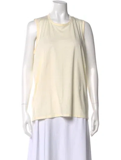 Pre-owned 6397 Crew Neck Sleeveless Top In Neutral