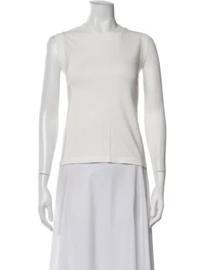 Pre-owned 6397 Crew Neck Sleeveless T-shirt In Neutrals
