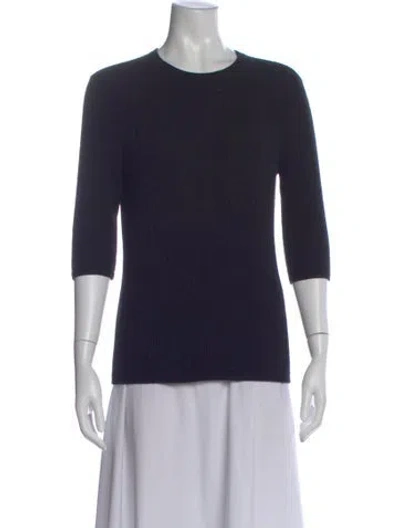 Pre-owned 6397 Crew Neck Sweater In Blue