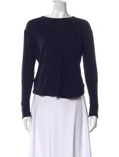 Pre-owned 6397 Crew Neck Sweater In Blue