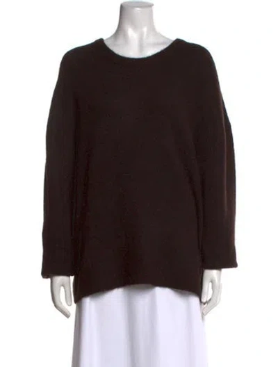 Pre-owned 6397 Crew Neck Sweater In Brown