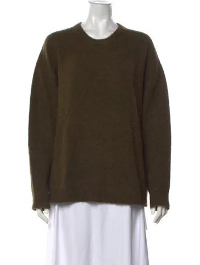 Pre-owned 6397 Crew Neck Sweater In Green