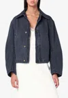 6397 Giubbotto Buttoned Denim Jacket In Blue