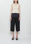 6397 Cropped Drawstring Pant In Black