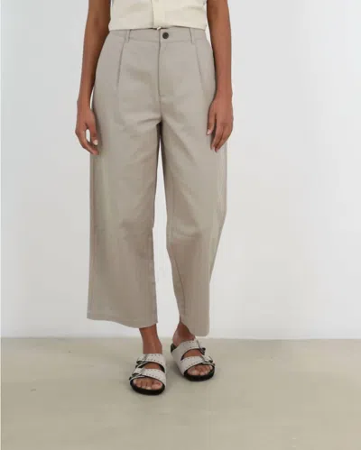 6397 Cropped Slouchy Trouser In Rock Grey In Multi