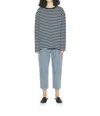 6397 Cut Sweater In Black/grey In Multi