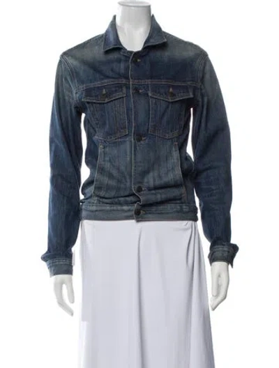 Pre-owned 6397 Denim Jacket In Blue