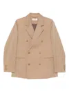 6397 Double-breasted Blazer In Brown