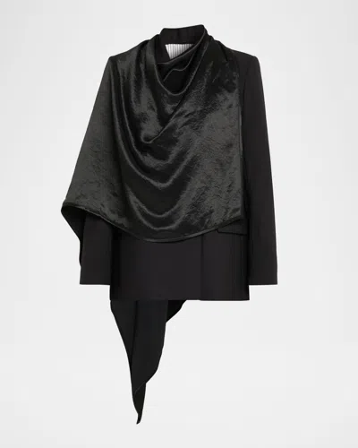 6397 DOUBLE-BREASTED CLOAK BLAZER