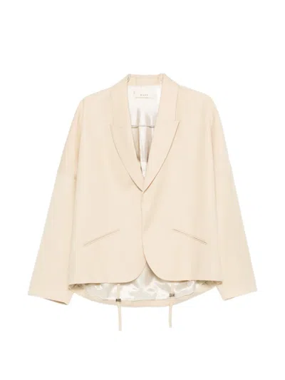 6397 Drawstring-detail Blazer In Pink