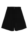 6397 Elasticated-waist Patch-pocket Shorts In Black