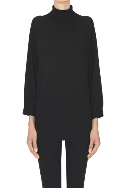 6397 Extrafine Knit Pullover In Black