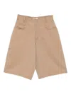 6397 Five-pocket Shorts In Brown