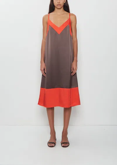 6397 Framed Slip Dress In Green