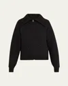 6397 Full-zip Cardigan In Charcoal