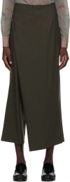 6397 Gray Wrap Trousers In Asphalt