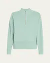 6397 Half-zip Wool-cashmere Pullover In Blue