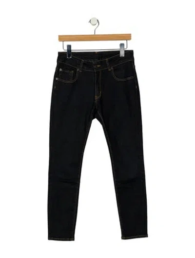 Pre-owned 6397 High-rise Skinny Leg Jeans In Black