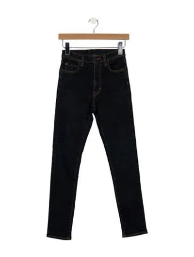 Pre-owned 6397 High-rise Skinny Leg Jeans In Blue