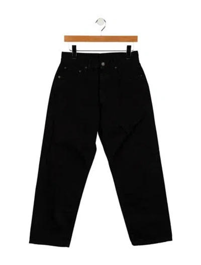Pre-owned 6397 High-rise Straight Leg Jeans In Black