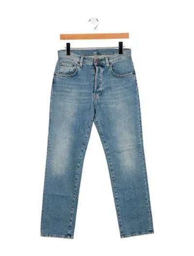 Pre-owned 6397 High-rise Straight Leg Jeans In Blue