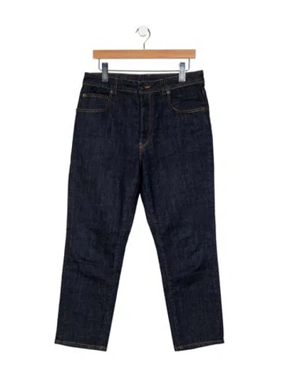 Pre-owned 6397 High-rise Straight Leg Jeans In Blue