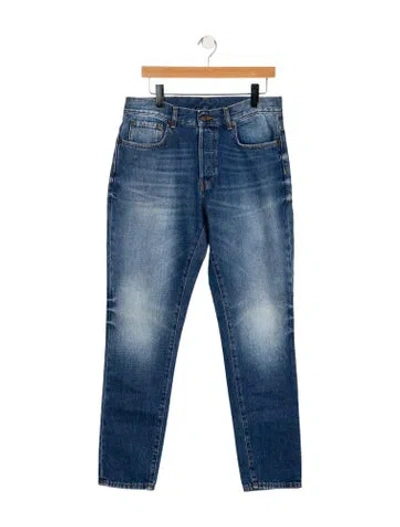 Pre-owned 6397 High-rise Straight Leg Jeans In Blue