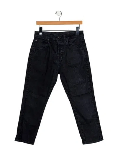 Pre-owned 6397 High-rise Straight Leg Jeans In Blue