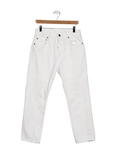 Pre-owned 6397 High-rise Straight Leg Jeans In Blue