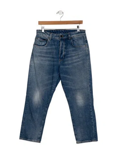 Pre-owned 6397 High-rise Straight Leg Jeans In Blue