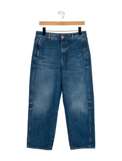 Pre-owned 6397 High-rise Straight Leg Jeans In Blue