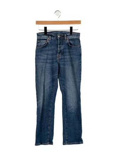 Pre-owned 6397 High-rise Straight Leg Jeans In Blue