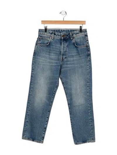 Pre-owned 6397 High-rise Straight Leg Jeans In Blue