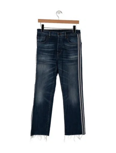 Pre-owned 6397 High-rise Straight Leg Jeans In Blue