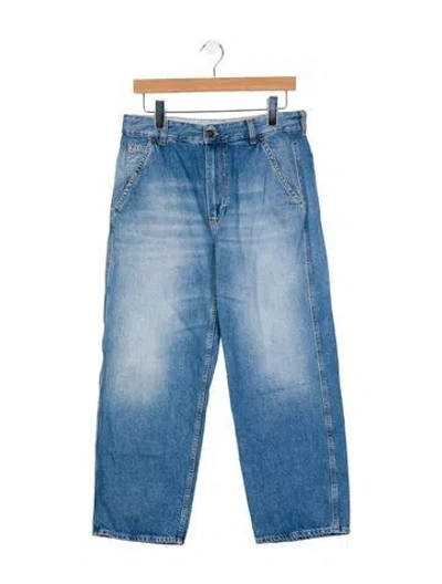 Pre-owned 6397 High-rise Straight Leg Jeans In Blue