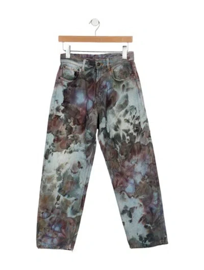 Pre-owned 6397 High-rise Straight Leg Jeans In Blue