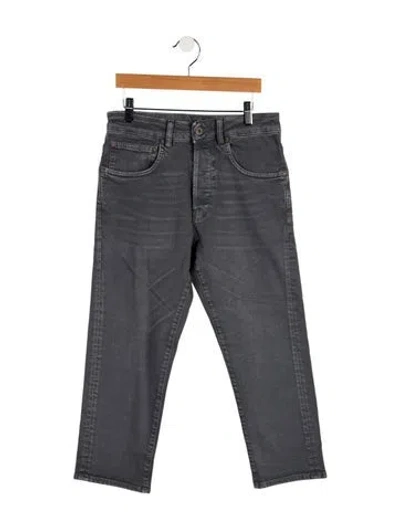 Pre-owned 6397 High-rise Straight Leg Jeans In Gray