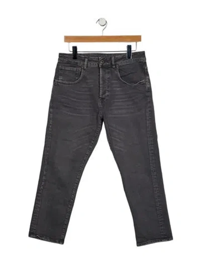 Pre-owned 6397 High-rise Straight Leg Jeans In Gray