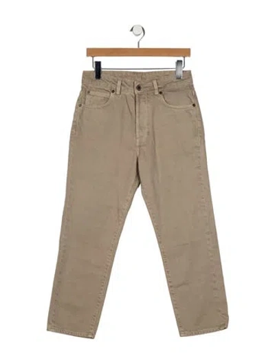 Pre-owned 6397 High-rise Straight Leg Jeans In Neutral