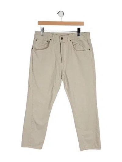 Pre-owned 6397 High-rise Straight Leg Jeans In Neutral