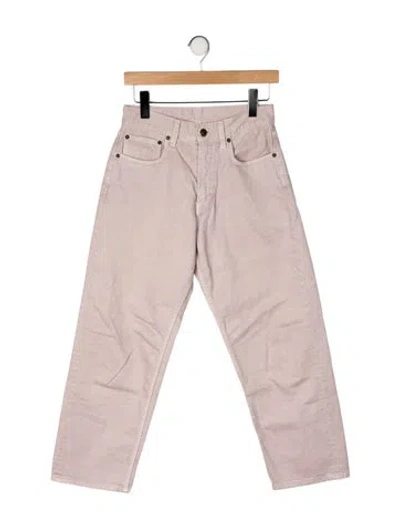 Pre-owned 6397 High-rise Straight Leg Jeans In Neutral