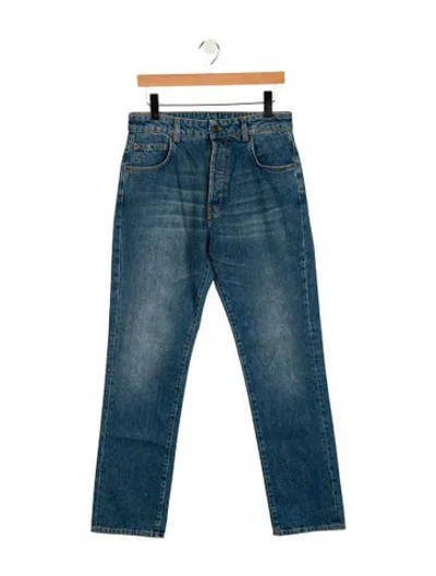 Pre-owned 6397 High-rise Straight Leg Jeans W/ Tags In Blue