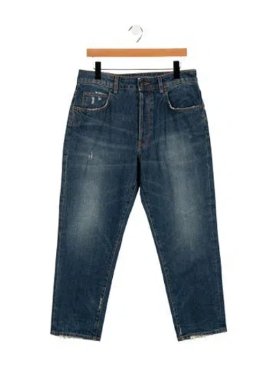 Pre-owned 6397 High-rise Straight Leg Jeans W/ Tags In Blue