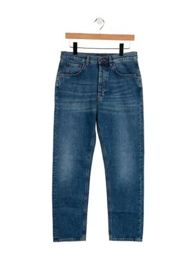 Pre-owned 6397 High-rise Straight Leg Jeans W/ Tags In Blue