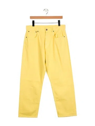 Pre-owned 6397 High-rise Straight Leg Jeans W/ Tags In Yellow