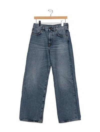 Pre-owned 6397 High-rise Wide Leg Jeans In Blue