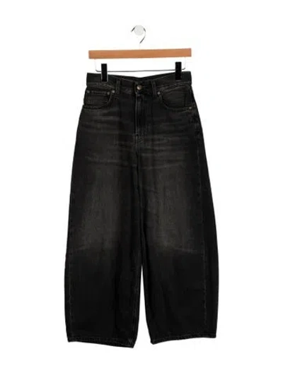 Pre-owned 6397 High-rise Wide Leg Jeans W/ Tags In Black