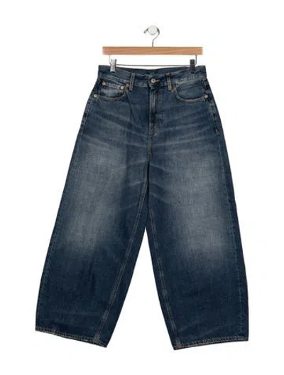 Pre-owned 6397 High-rise Wide Leg Jeans W/ Tags In Blue