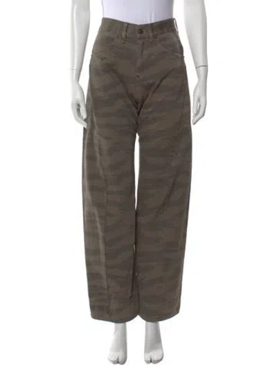 Pre-owned 6397 High-rise Wide Leg Jeans W/ Tags In Brown